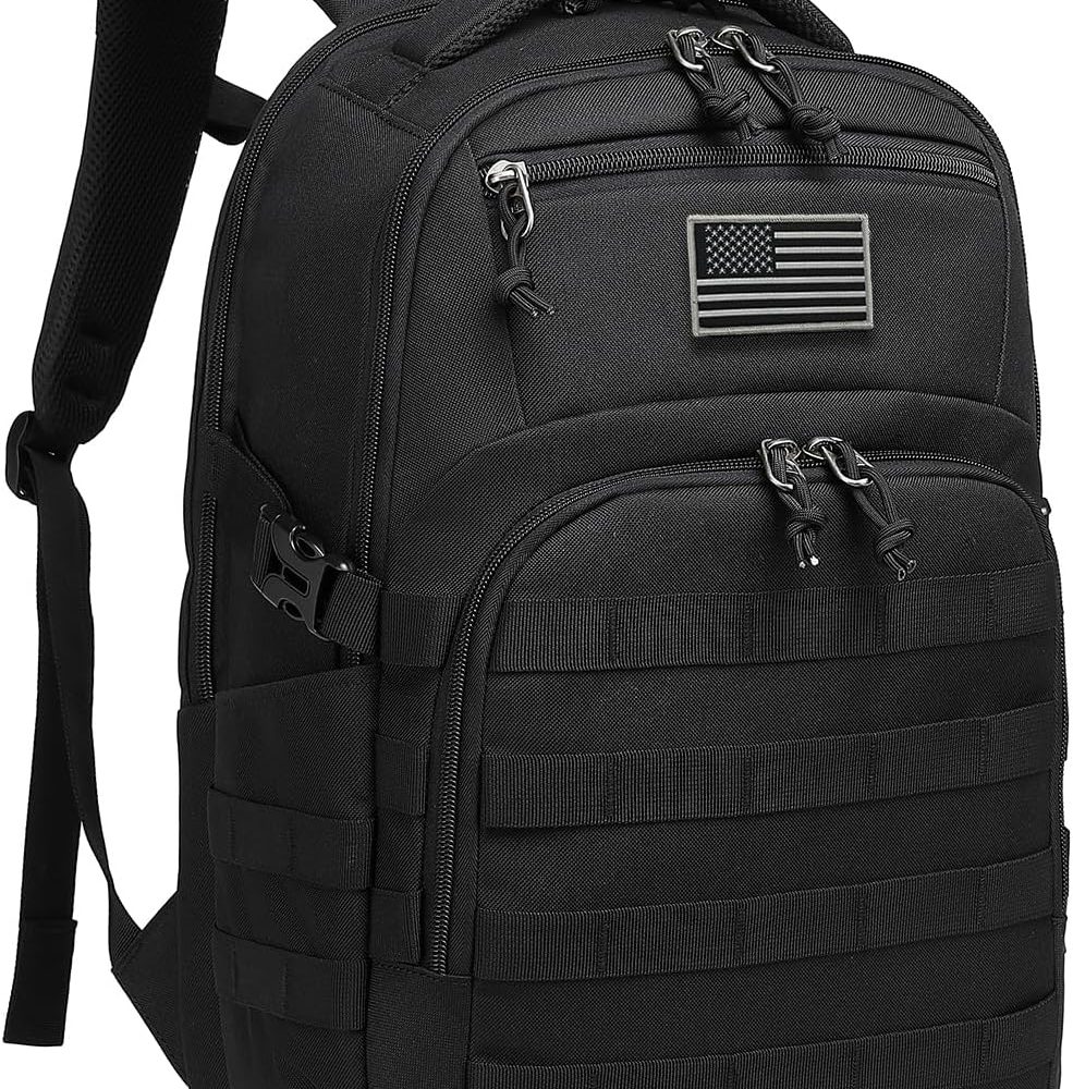 Wotony Military tactical backpack, backpack for men black small tactical assault bag